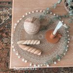 زیر بشقابی گرد طرحدار (K14040)