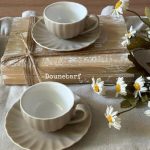 قهوه خوری و نعلبکی کرمk14003