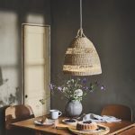 لوستر حصیری ایکیا مدل TORARED