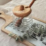 ظرف عسل قاشق دار