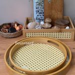 سینی گرد کف حصیری