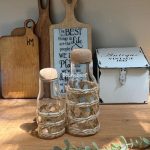 بطری شیشه ای حصیری
