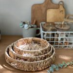 سینی حصیری گرد