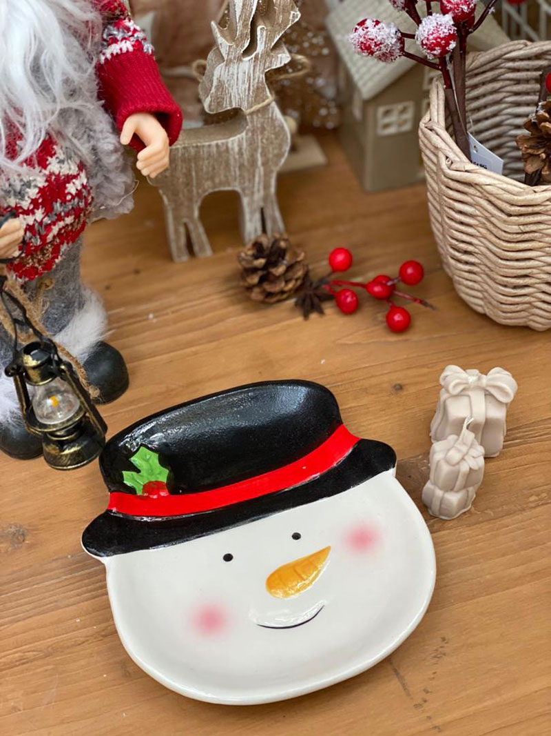 بشقاب آدم برفی