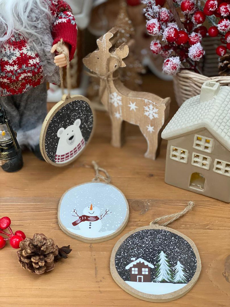 آویز گرد کریسمسی