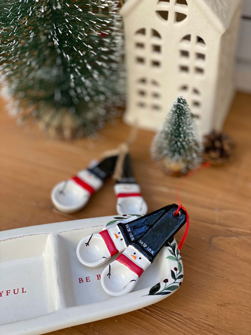 قاشق دوتایی آدم برفی