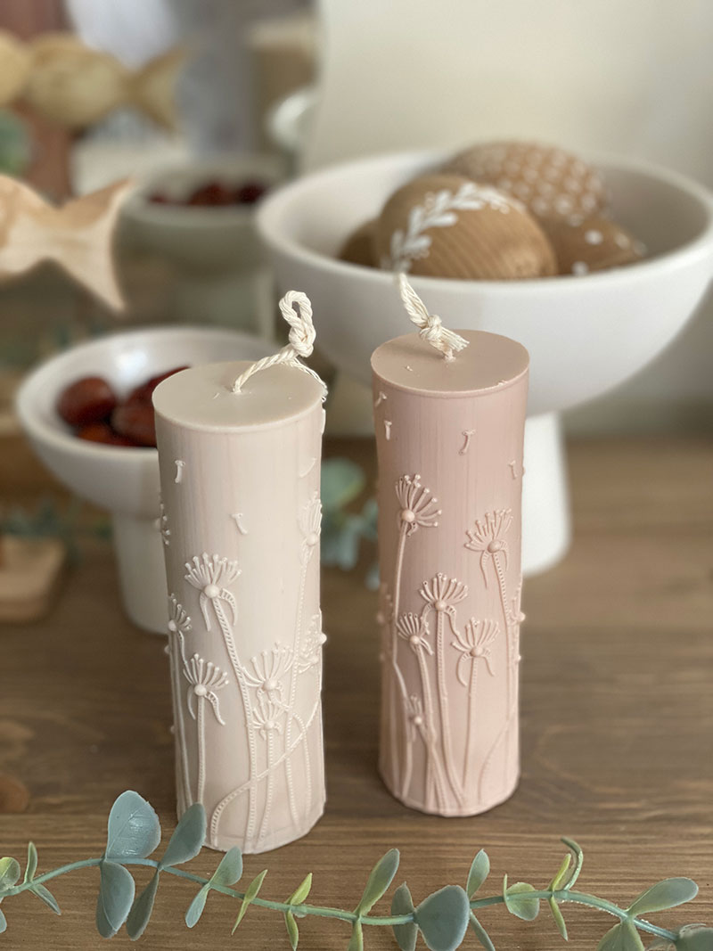 شمع استوانه قاصدک